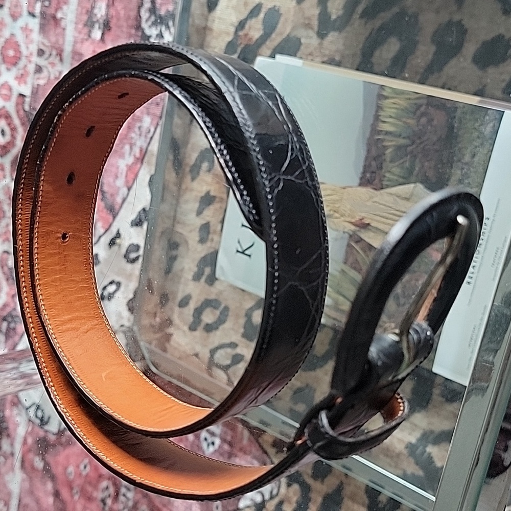 Zele Textured Leather Belt